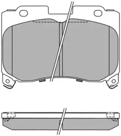 Комплект тормозных колодок, дисковый тормоз AISIN купить